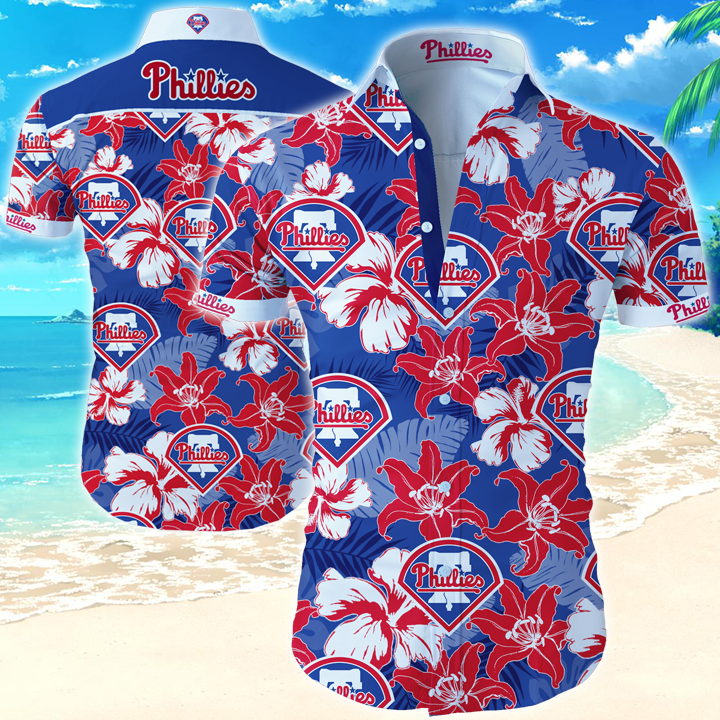 Nfl Philadelphia Phillies Hawaiian Shirt Summer Button Up Nfl Philadelphia Phillies Hawaiian Shirt Summer Button Up