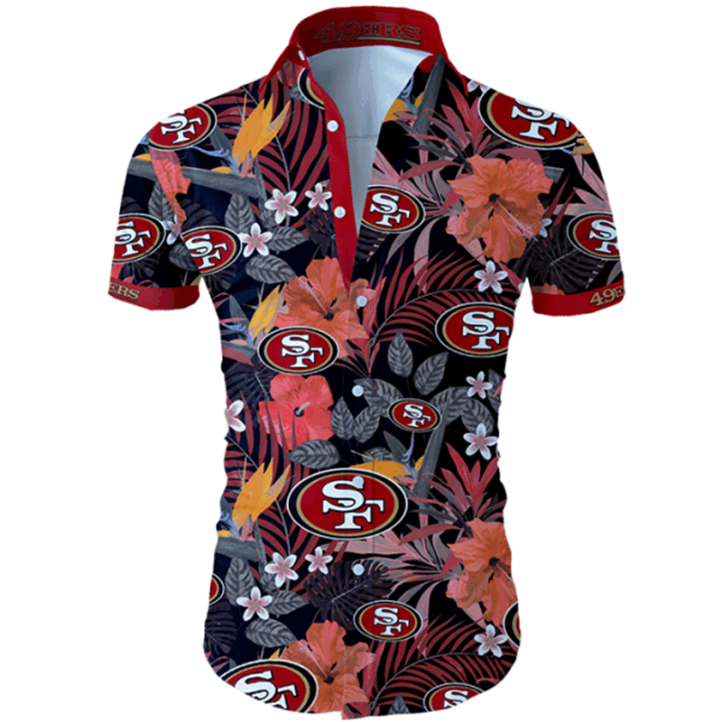 Nfl San Francisco 49Ers Hawaiian Shirt Summer Button Up Nfl San Francisco 49Ers Hawaiian Shirt Summer Button Up