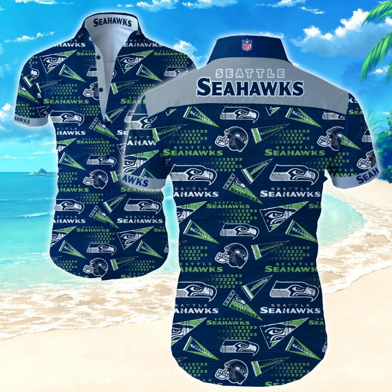 Nfl Seattle Seahawks Hawaiian Shirt Summer Button Up Nfl Seattle Seahawks Hawaiian Shirt Summer Button Up