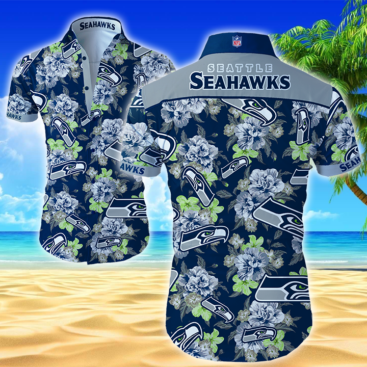 Nfl Seattle Seahawks Hawaiian Shirt Summer Button Up Nfl Seattle Seahawks Hawaiian Shirt Summer Button Up