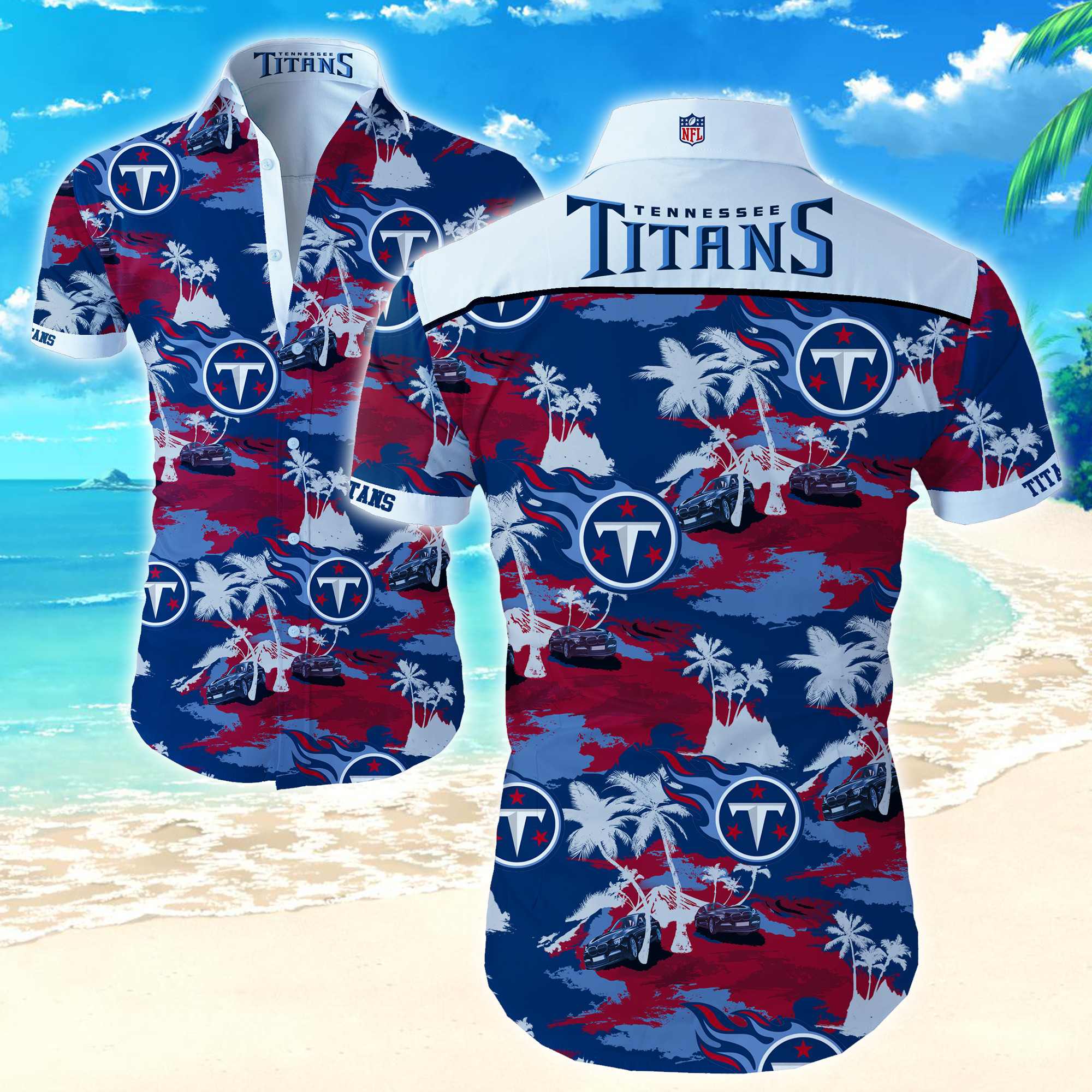 Nfl Tennessee Titans Hawaiian Shirt Summer Button Up Nfl Tennessee Titans Hawaiian Shirt Summer Button Up