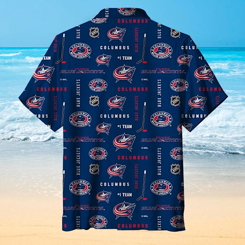 Nhl Columbus Blue Jackets Hawaiian Shirt Nhl Columbus Blue Jackets Hawaiian Shirt