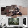 Nier Automata Yorha 2B 04 - Gaming 5 Panel Canvas Art Wall Decor