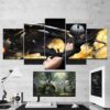 Nier Automata Yorha 2B Katana 02 - Gaming 5 Panel Canvas Art Wall Decor