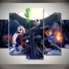 Nightmare Before Christmas: Halloween - Cartoon 5 Panel Canvas Art Wall Decor