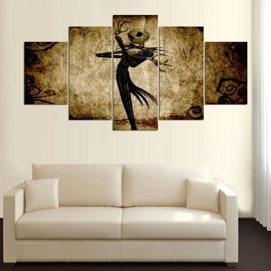 Nightmare Before Christmas Jack Skellington 2 - Cartoon Canvas Wall Art Nightmare Before Christmas Jack Skellington 2 - Cartoon Canvas Wall Art