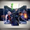 Nightmare Before Christmas Jack Skellington - Movie 5 Panel Canvas Art Wall Decor