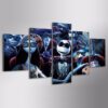 Nightmare Before Christmas Theatre - Movie 5 Panel Canvas Art Wall Decor