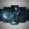 Nightwing 3 - Dc 5 Panel Canvas Art Wall Decor