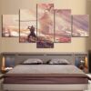 Ninja Wolf Sekiro Shadows Die Twice Gaming - 5 Panel Canvas Art Wall Decor