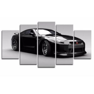 Nissan Gt-R - Automative 5 Panel Canvas Art Wall Decor
