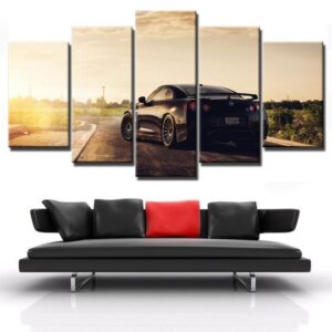 Nissan Gtr - Automative 5 Panel Canvas Art Wall Decor