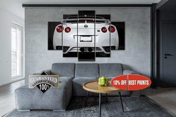 Nissan Sports Car - Automative 5 Panel Canvas Art Wall Decor Nissan Sports Car - Automative 5 Panel Canvas Art Wall Decor