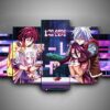 No Game No Life - Anime 5 Panel Canvas Art Wall Decor