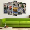 Norway - Nature 5 Panel Canvas Art Wall Decor