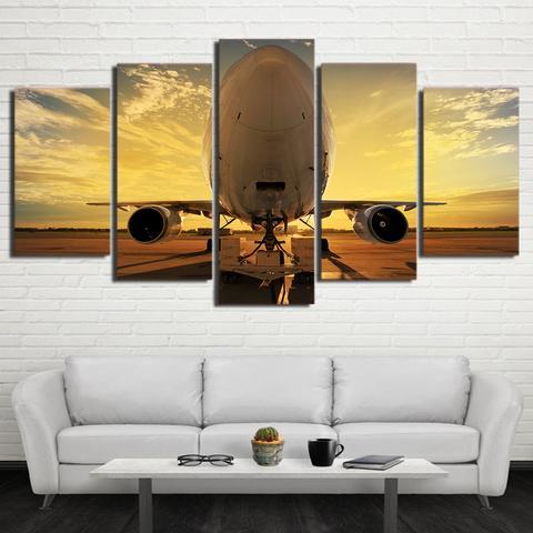 Nose Airplane 1 - Airplane 5 Panel Canvas Art Wall Decor Nose Airplane 1 - Airplane 5 Panel Canvas Art Wall Decor