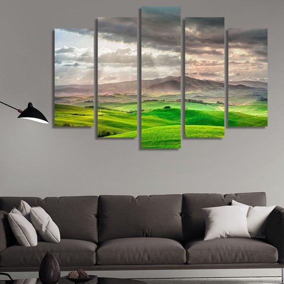 Not Peaceful - Nature 5 Panel Canvas Art Wall Decor Not Peaceful - Nature 5 Panel Canvas Art Wall Decor
