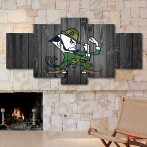 Notre Dame Fighting Irish Football College - Sport 5 Panel Canvas Art Wall Decor