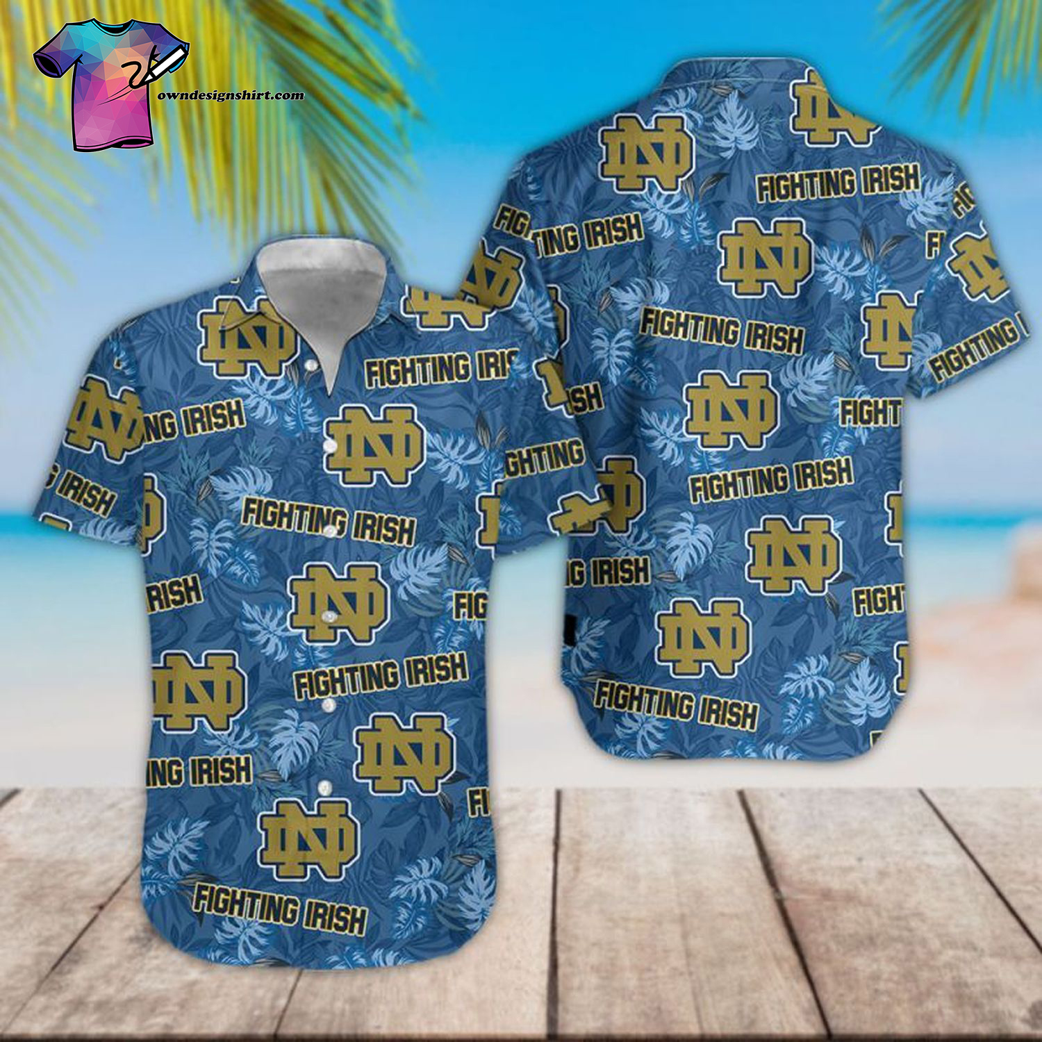 Notre Dame Fighting Irish Sport Team Hawaiian Shirt Notre Dame Fighting Irish Sport Team Hawaiian Shirt