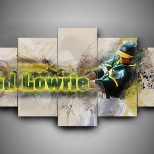 Oakland Athletics 1 - Sport 5 Panel Canvas Art Wall Decor