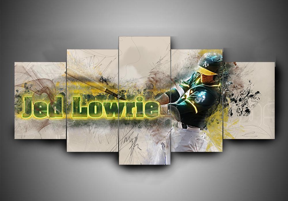 Oakland Athletics 1 - Sport 5 Panel Canvas Art Wall Decor Oakland Athletics 1 - Sport 5 Panel Canvas Art Wall Decor