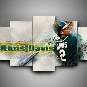 Oakland Athletics 2 - Sport 5 Panel Canvas Art Wall Decor