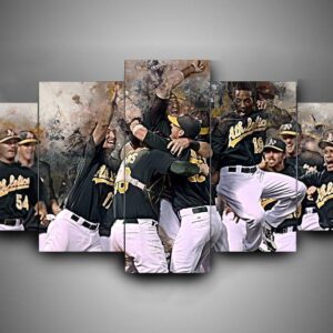 Oakland Athletics - Sport 5 Panel Canvas Art Wall Decor