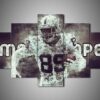 Oakland Raiders - Amari Cooper - Sport 5 Panel Canvas Art Wall Decor