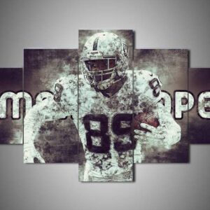Oakland Raiders - Amari Cooper - Sport 5 Panel Canvas Art Wall Decor