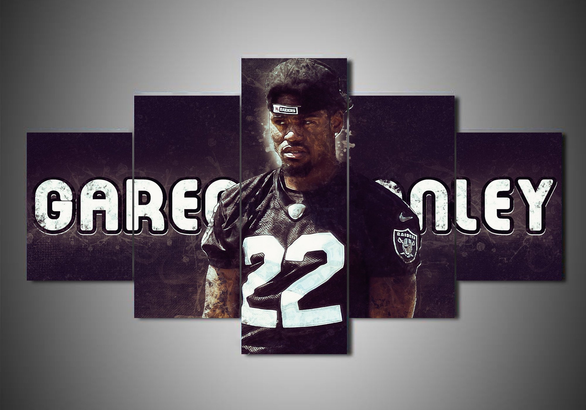 Oakland Raiders - Gareon Conley - Sport 5 Panel Canvas Art Wall Decor Oakland Raiders - Gareon Conley - Sport 5 Panel Canvas Art Wall Decor