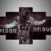 Oakland Raiders - Reggie Nelson - Sport 5 Panel Canvas Art Wall Decor