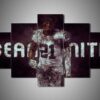 Oakland Raiders - Sean Smith - Sport 5 Panel Canvas Art Wall Decor