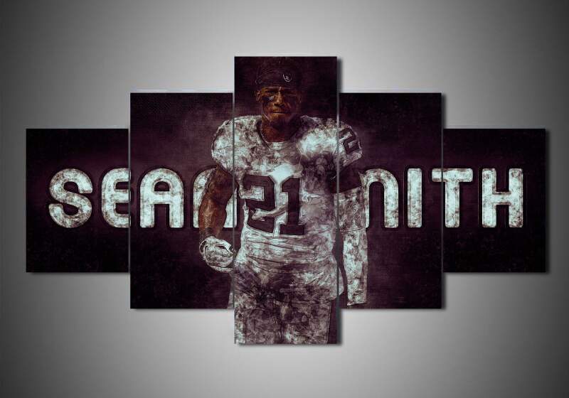 Oakland Raiders - Sean Smith - Sport 5 Panel Canvas Art Wall Decor Oakland Raiders - Sean Smith - Sport 5 Panel Canvas Art Wall Decor