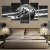 Oakland Raiders - Sport 5 Panel Canvas Art Wall Decor