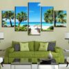 Ocean Beach - Nature 5 Panel Canvas Art Wall Decor