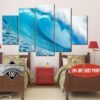 Ocean Photography - Nature 5 Panel Canvas Art Wall Decor
