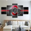 Ohio State 17 - Sport 5 Panel Canvas Art Wall Decor