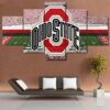 Ohio State Stadium Sport - 5 Panel Canvas Art Wall Decor