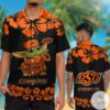 Oklahoma State Cowboys Baby Yoda Hawaiian Shirt