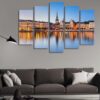 Old Town Gamla Stan In Stockholm - Nature 5 Panel Canvas Art Wall Decor