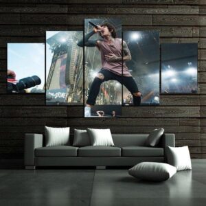 Oliver Sykes - Famous Person 5 Panel Canvas Art Wall Decor