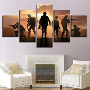 On A Mission - Army 5 Panel Canvas Art Wall Decor