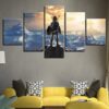 On The Mountain Legend Of Zelda Gaming - 5 Panel Canvas Art Wall Decor