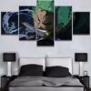 One Piece 12 - Cartoon 5 Panel Canvas Art Wall Decor