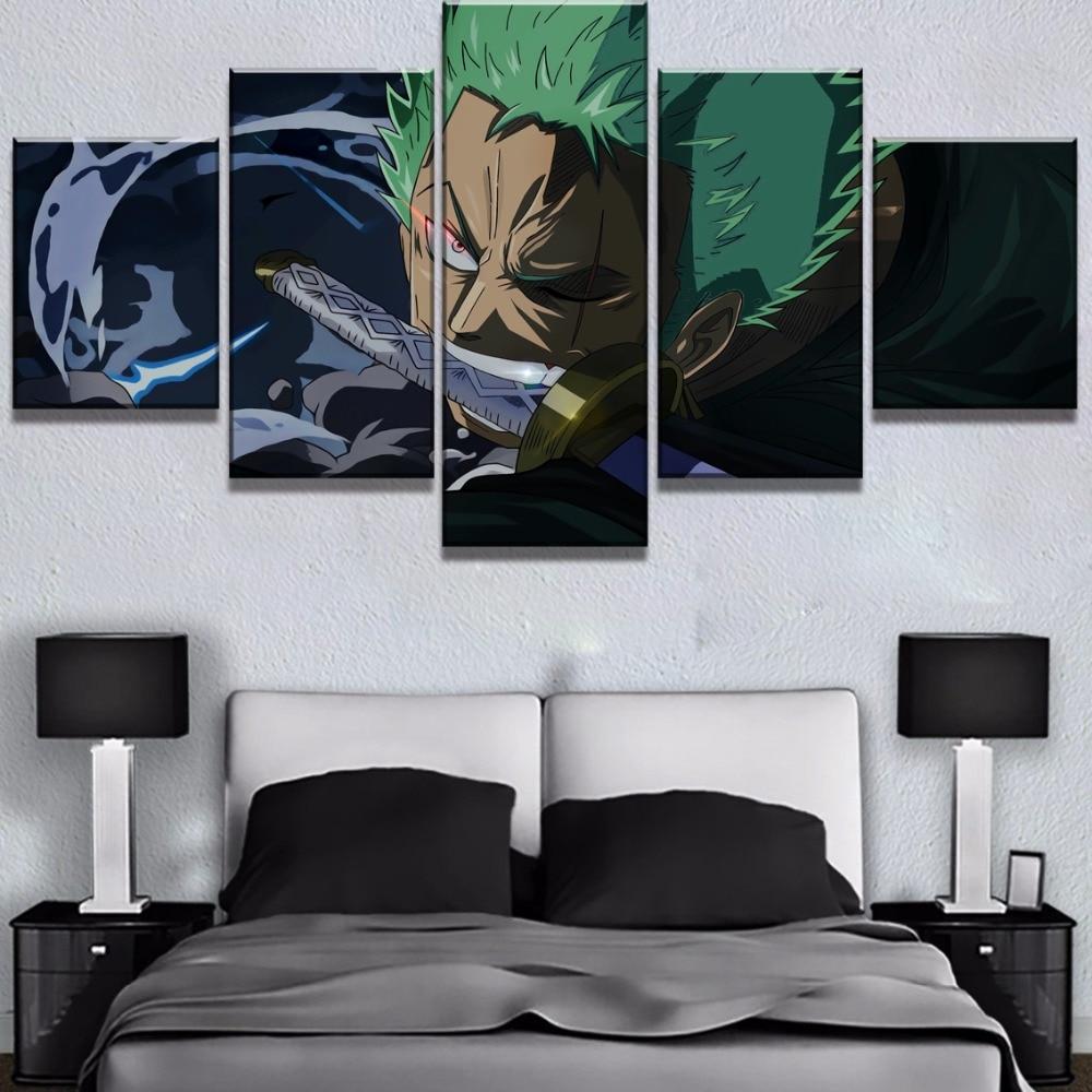 One Piece 12 - Cartoon 5 Panel Canvas Art Wall Decor One Piece 12 - Cartoon 5 Panel Canvas Art Wall Decor