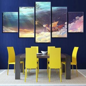 One Piece 12 - Movie 5 Panel Canvas Art Wall Decor