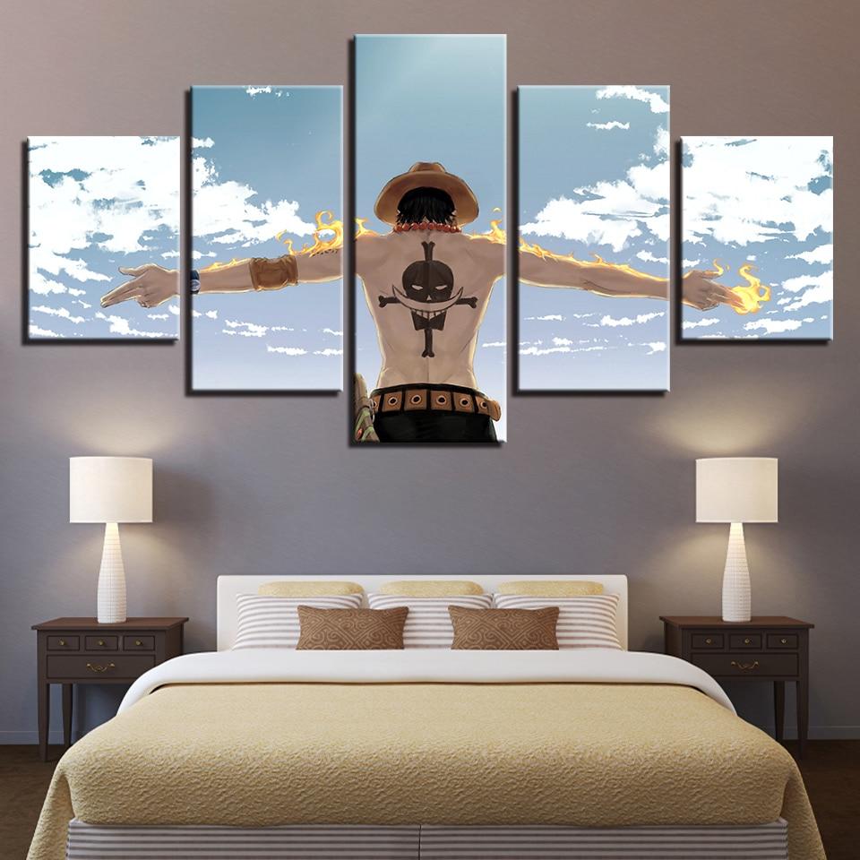 One Piece 14 - Anime 5 Panel Canvas Art Wall Decor One Piece 14 - Anime 5 Panel Canvas Art Wall Decor