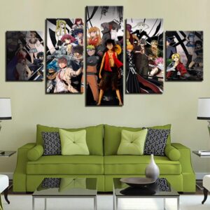 One Piece 65 - Cartoon 5 Panel Canvas Art Wall Decor
