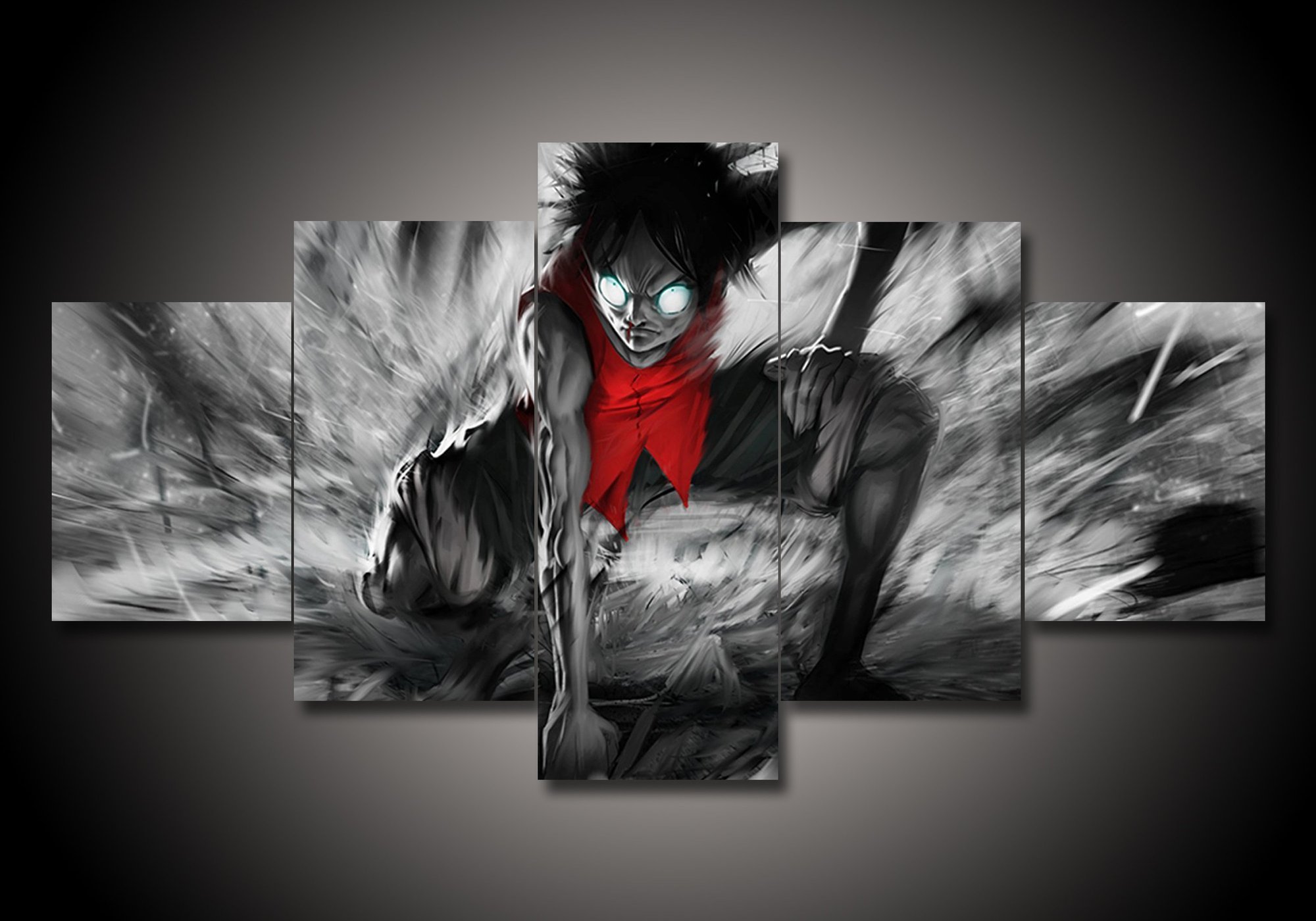 One Piece 8 - Anime 5 Panel Canvas Art Wall Decor One Piece 8 - Anime 5 Panel Canvas Art Wall Decor