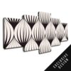 Onion - Abstract 5 Panel Canvas Art Wall Decor